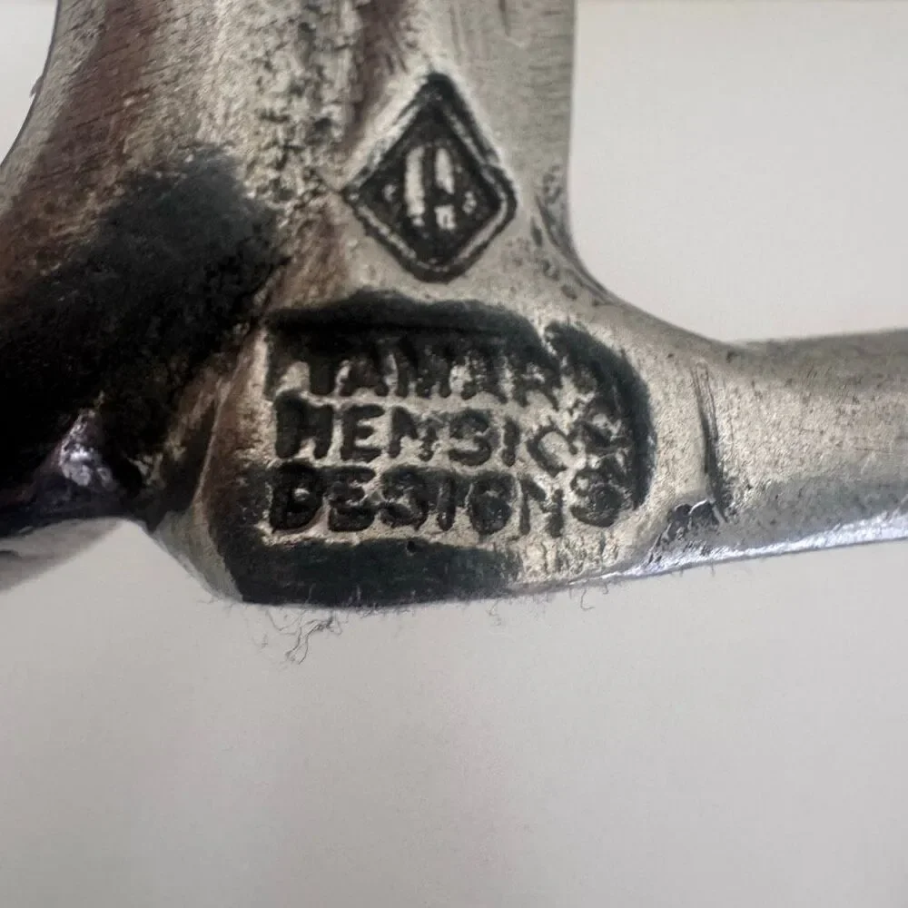 Tamar Mensios Studio Pewter Heart U Ring Holder Hand Made Signed Jewelry Gift
